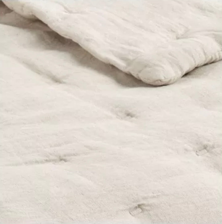 Couvre Lit Chloé blanc d ivoire Lin