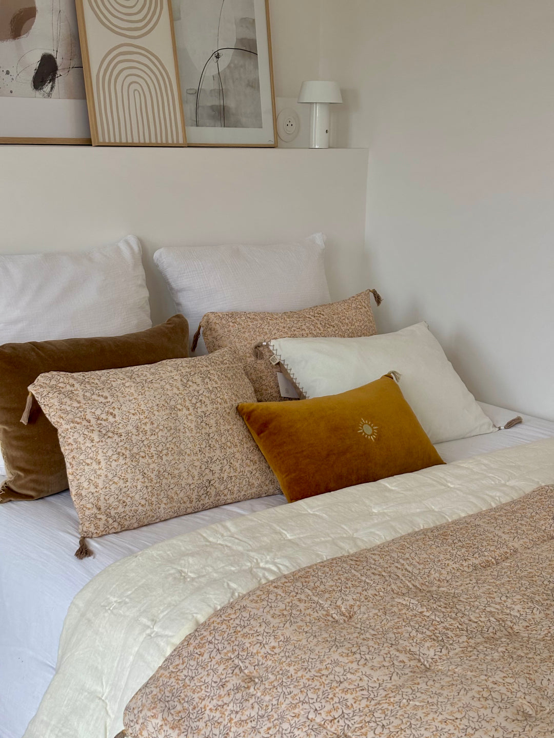 Couvre Lit Chloé blanc d ivoire Lin