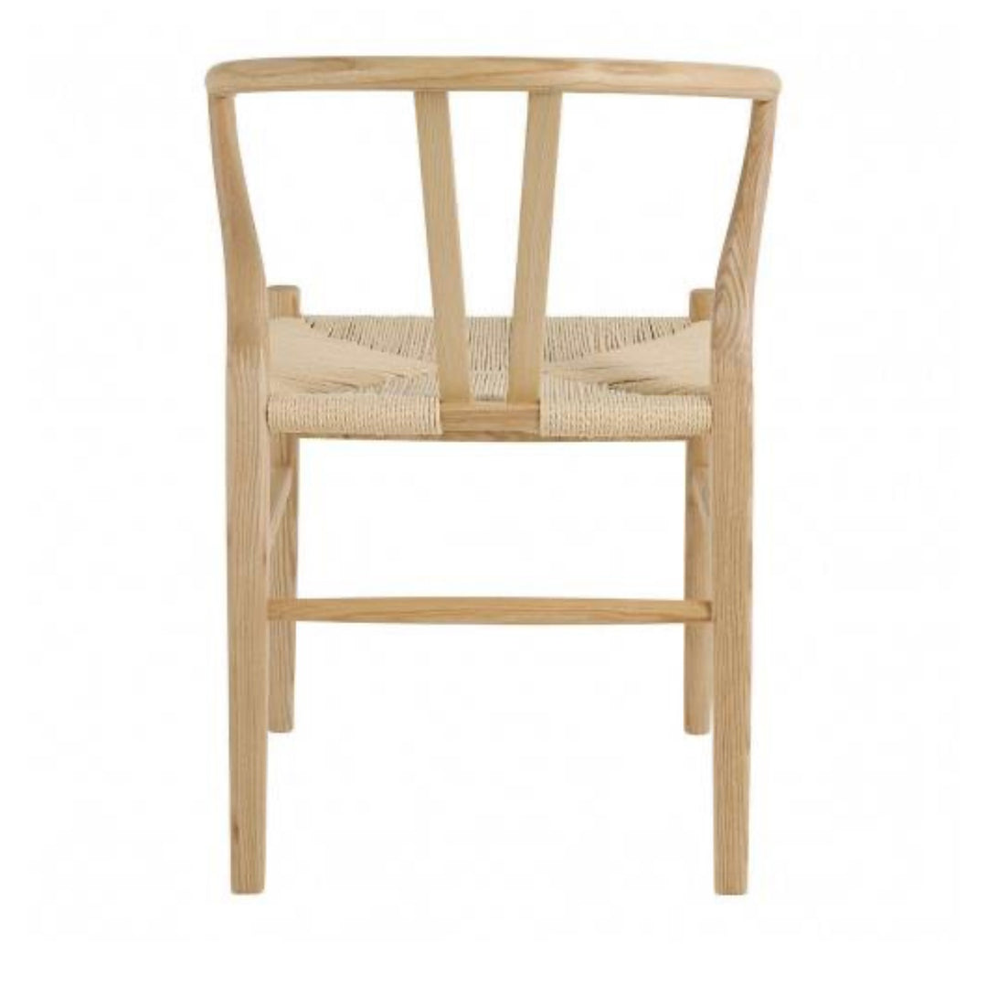 Chaise Njord Blanc d’Ivoire bois frêne naturel blanchi