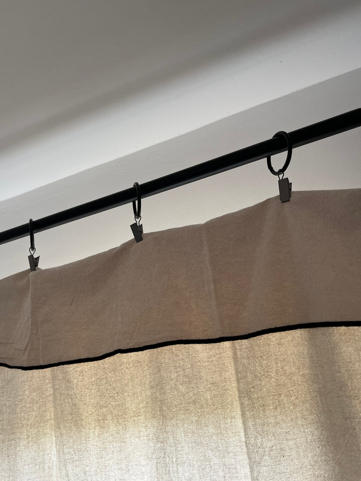 Anneaux à Pince pour Double Rideaux - Sachet de 10