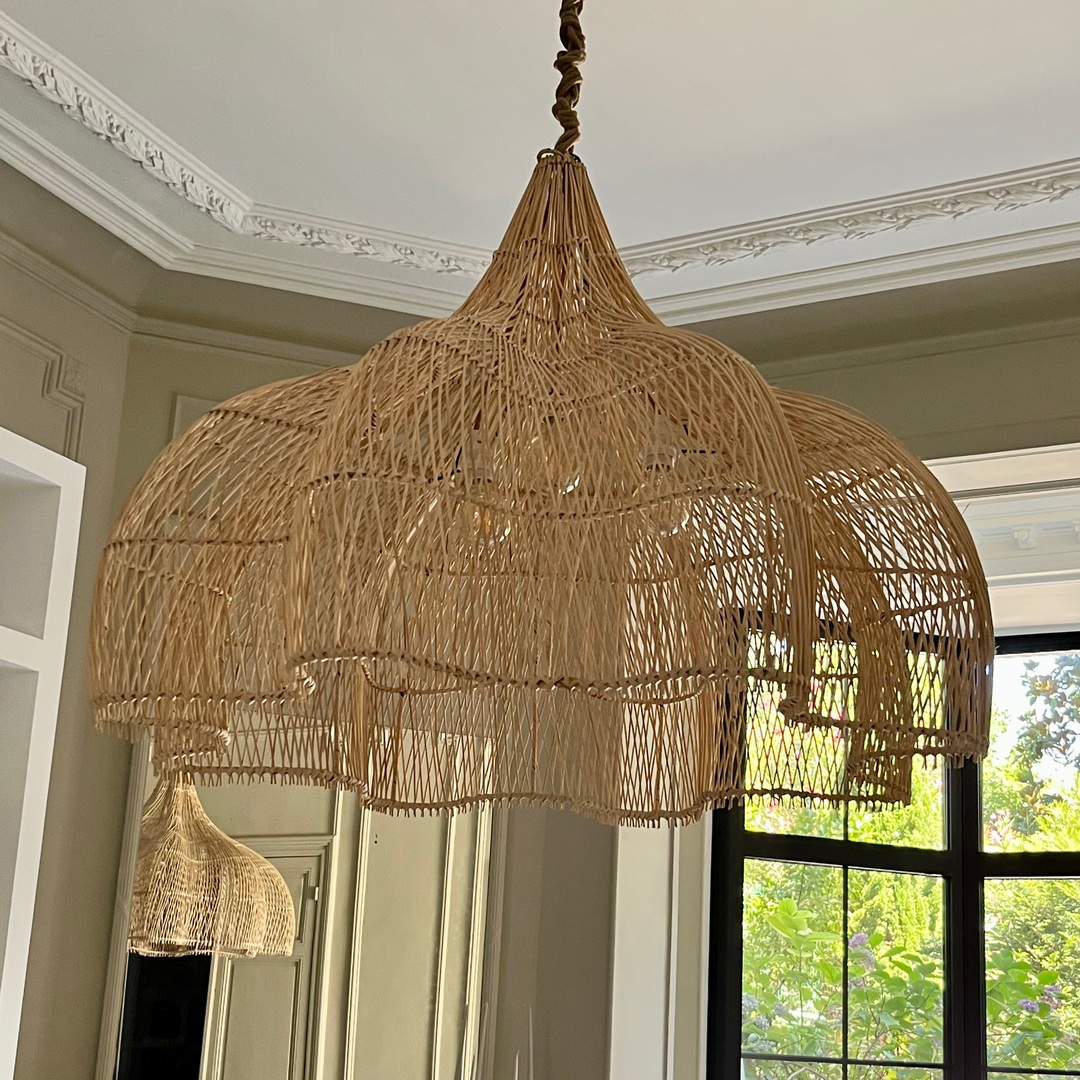 Suspension en rotin naturel (3 Tailles)