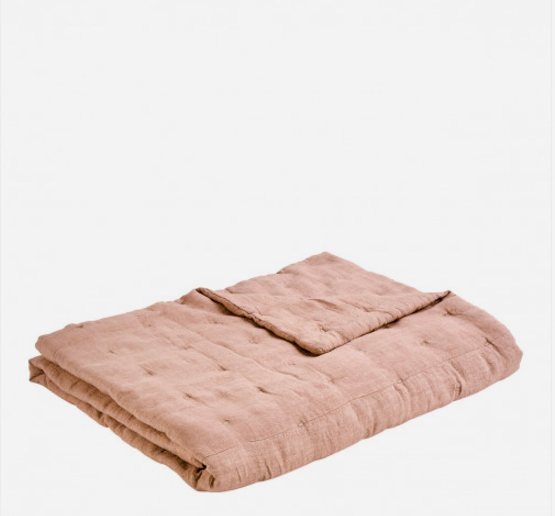 Couvre Lit Chloé blanc d ivoire Lin