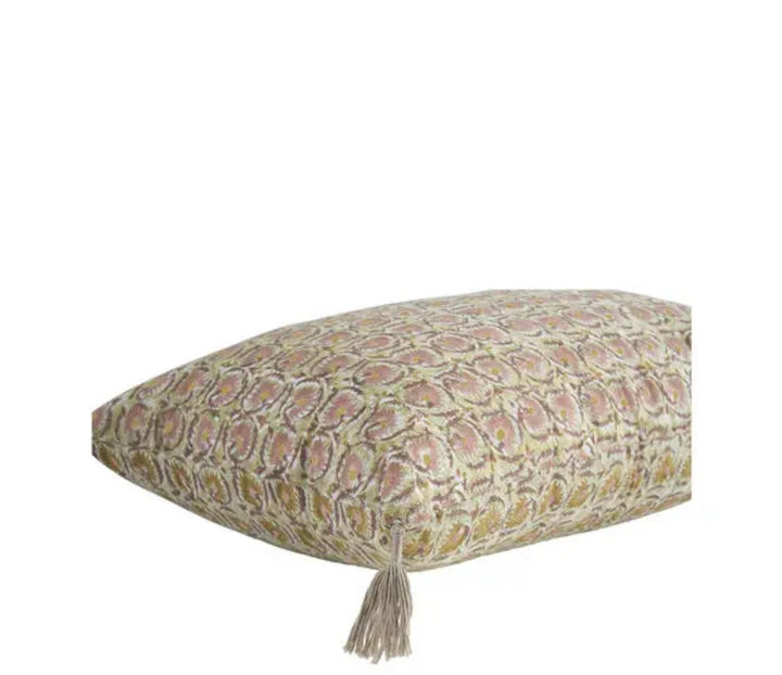 Housse de coussin « Flora » Rose Blanc d’ivoire