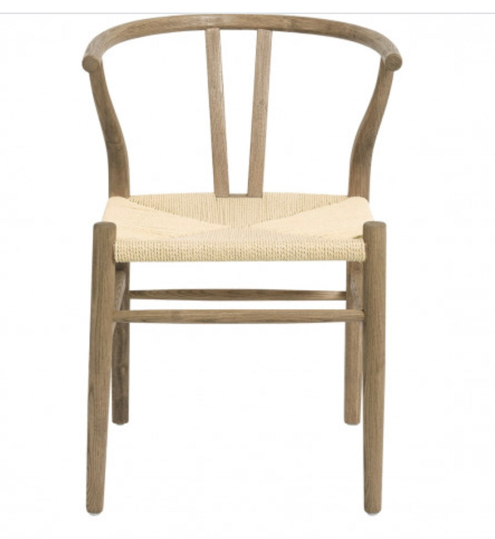 Chaise Njord Blanc d’Ivoire bois frêne naturel blanchi ou Naturel