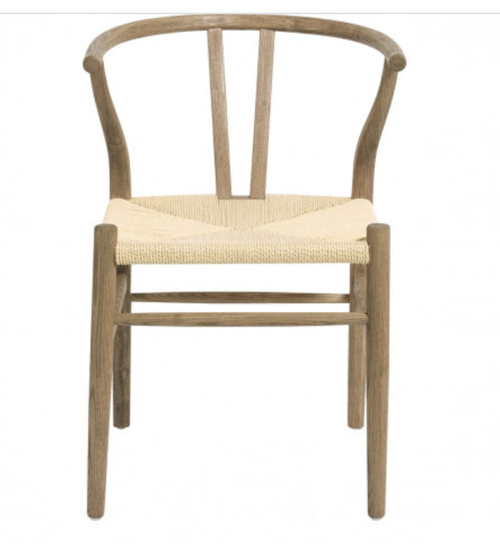 Chaise Njord Blanc d’Ivoire bois frêne naturel blanchi ou Naturel