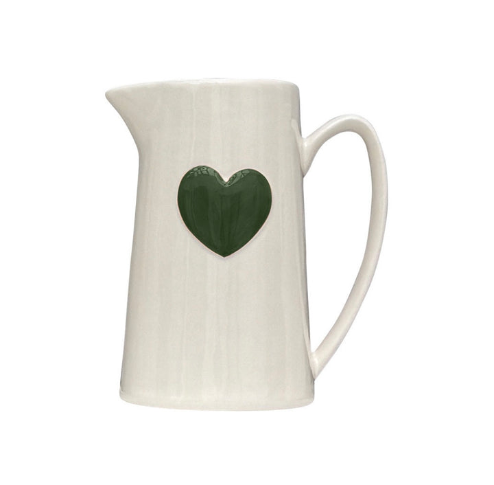 Pichet/Vase Cœur Vert