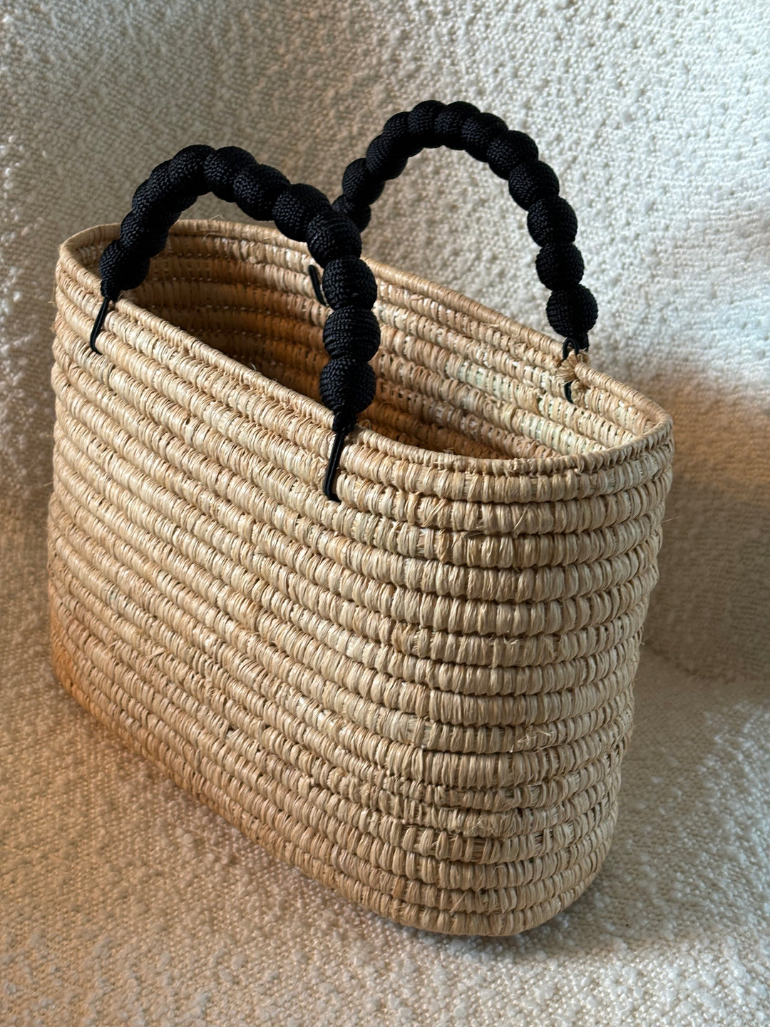 Sac Bardot en Raphia Naturel