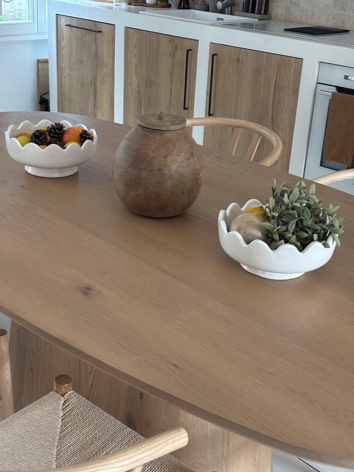 Pot terre cuite beige